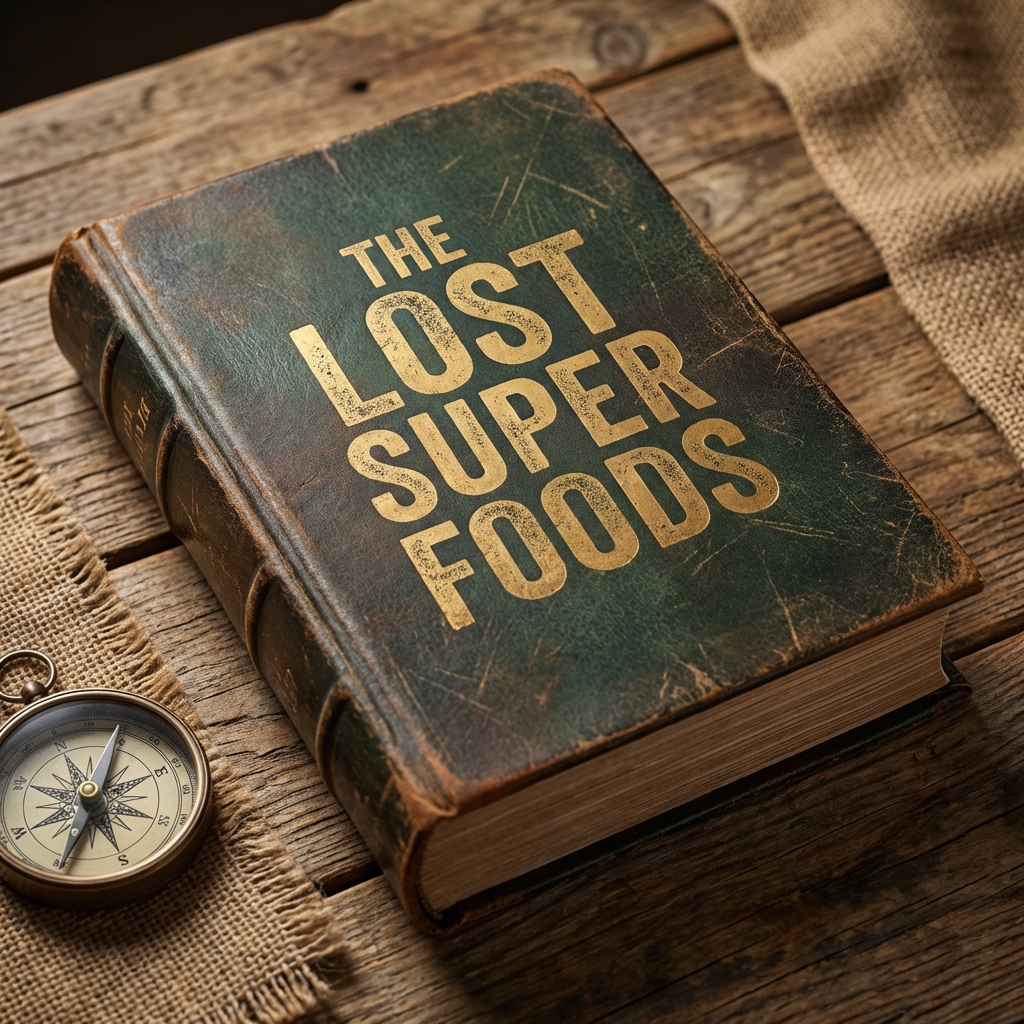 The Lost Super Foods Book Mockup